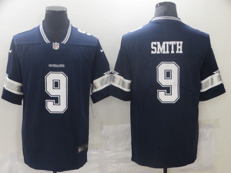 Men Dallas Cowboys #9 Smith Blue Nike Vapor Untouchable Limited 2021 NFL Jersey